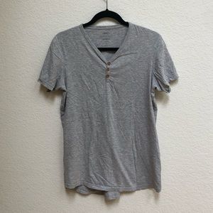 Men’s Cotton On Gray Henley Tee